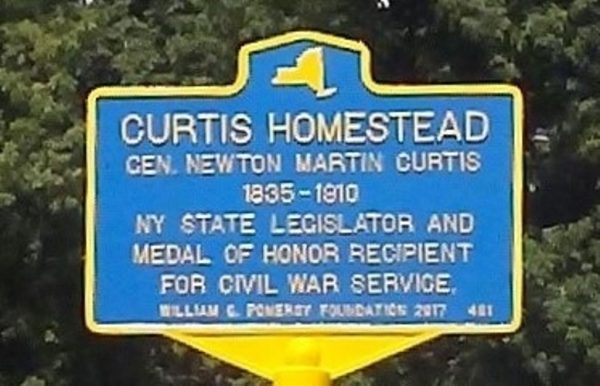 CURTIS HOMESTEAD MEDAL OF HONOR WAR MEMORIAL MARKER