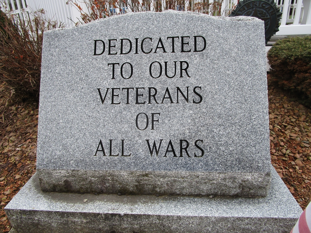 DEDICATED TO OUR VETERANS OF ALL WARS MEMORIAL