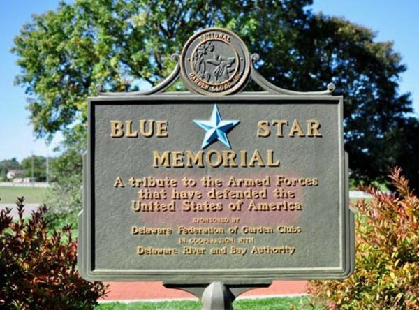 DELAWARE RIVER AND BAY AUTHORITY BLUE STAR MEMORIAL MARKER