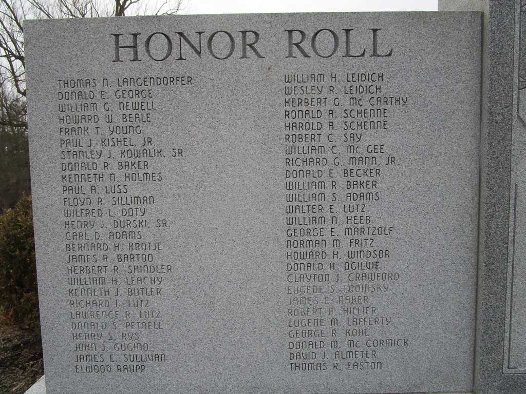 EAST AURORA KOREAN WAR VETERANS MEMORIAL STONE A
