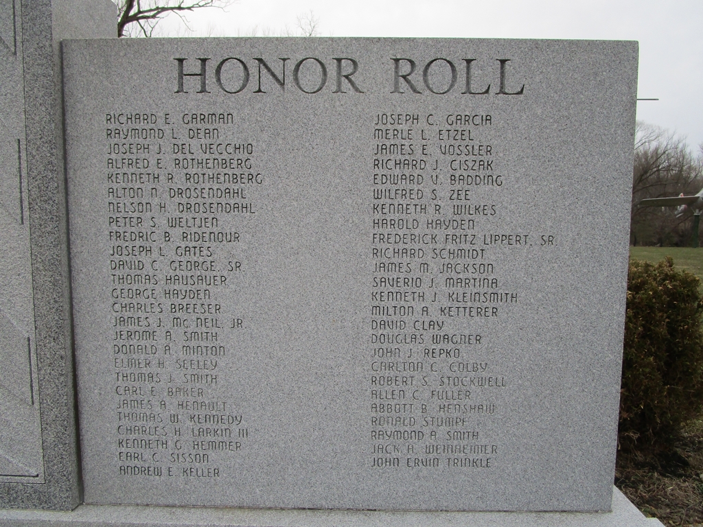 EAST AURORA KOREAN WAR VETERANS MEMORIAL STONE B