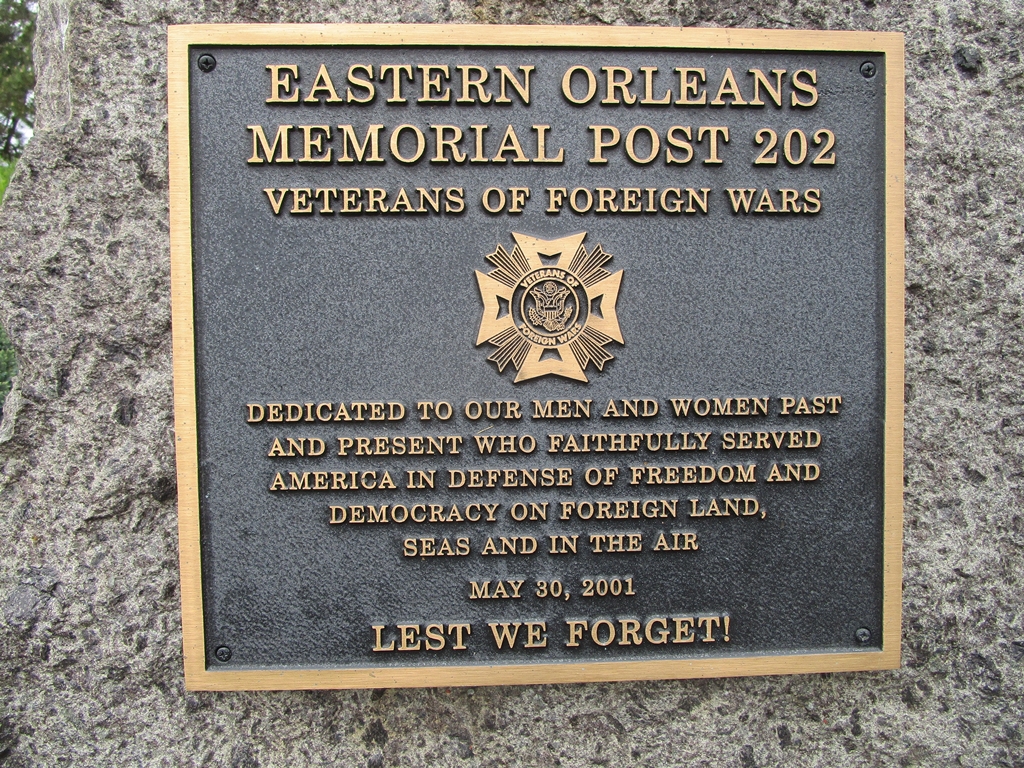EASTERN ORLEANS MEMORIAL POST 202 PLAQUE