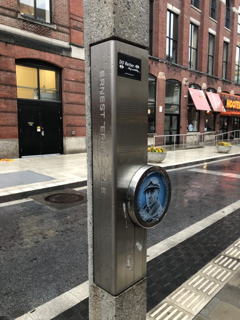 ERNEST “ERNIE” PYLE WAR MEMORIAL SHAFT
