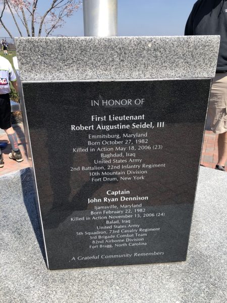 FREDERICK COUNTY WAR ON TERRORISM MEMORIAL SIDE B