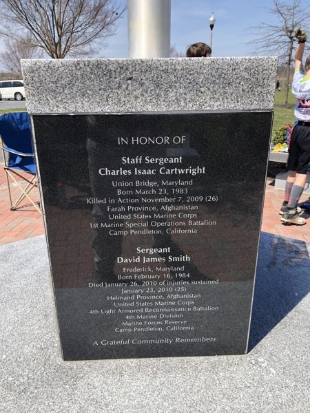 FREDERICK COUNTY WAR ON TERRORISM MEMORIAL SIDE C