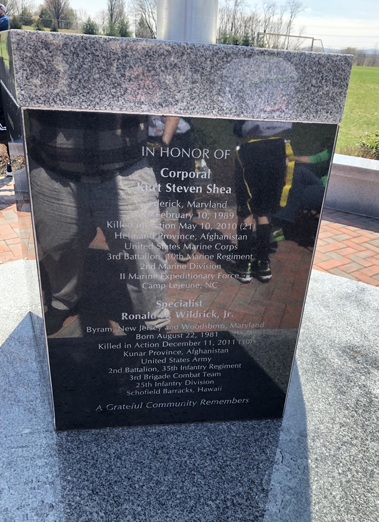 FREDERICK COUNTY WAR ON TERRORISM MEMORIAL SIDE E