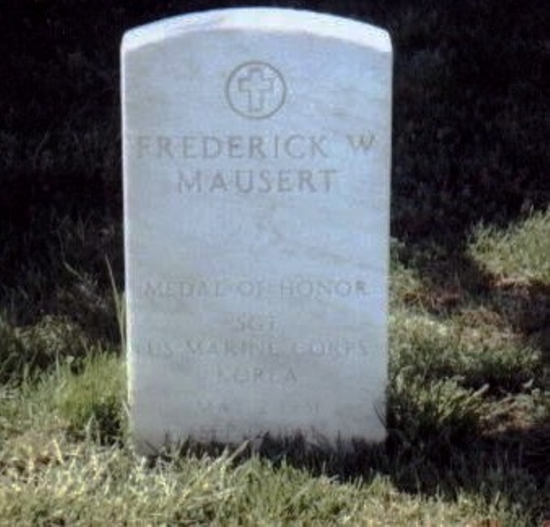 FREDERICK W MAUSERT MEDAL OF HONOR WAR MEMORIAL GRAVE STONE