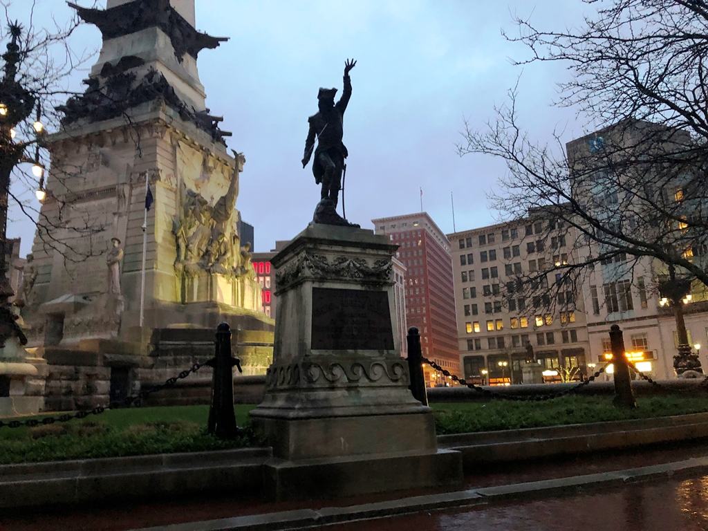 GENERAL GEORGE ROGERS CLARK REVOULTIONARY WAR MEMORIAL