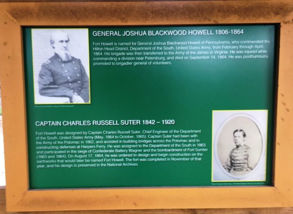 GENERAL HOWELL AND CAPTAIN SUTER WAR MEMORIAL PLAQUE