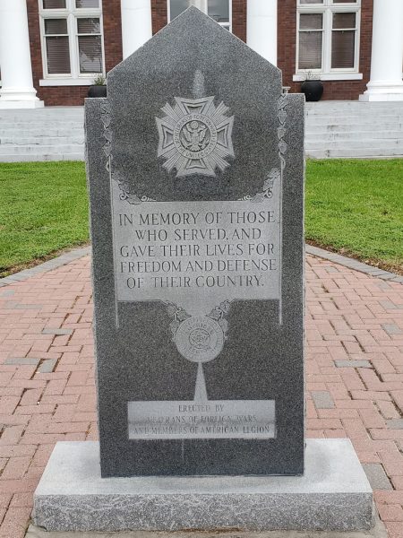 GEORGE WEST WAR VETERANS MEMORIAL
