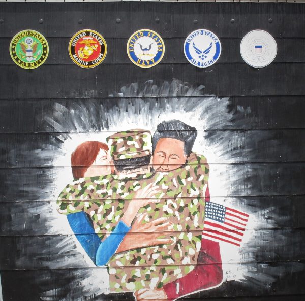 GOLD AND BLUE STAR FAMILIES MEMORIAL MURAL