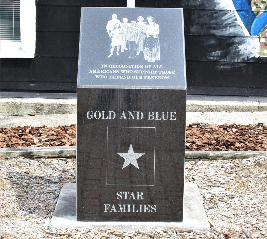 GOLD AND BLUE STAR FAMILIES WAR MEMORIAL