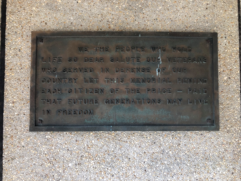 HARBORCREEK TOWNSHIP VETERANS MEMORIAL PLAQUE D