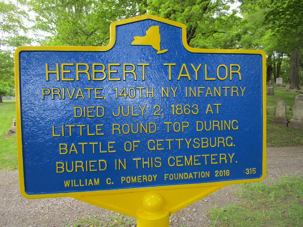HERBERT TAYLOR WAR MEMORIAL MARKER