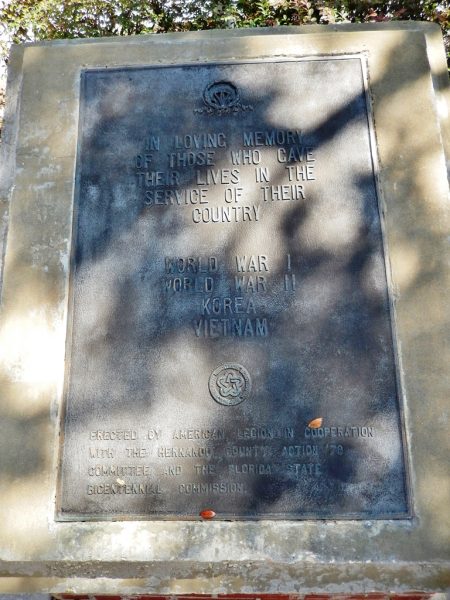 HERNANDO COUNTY WAR MEMORIAL