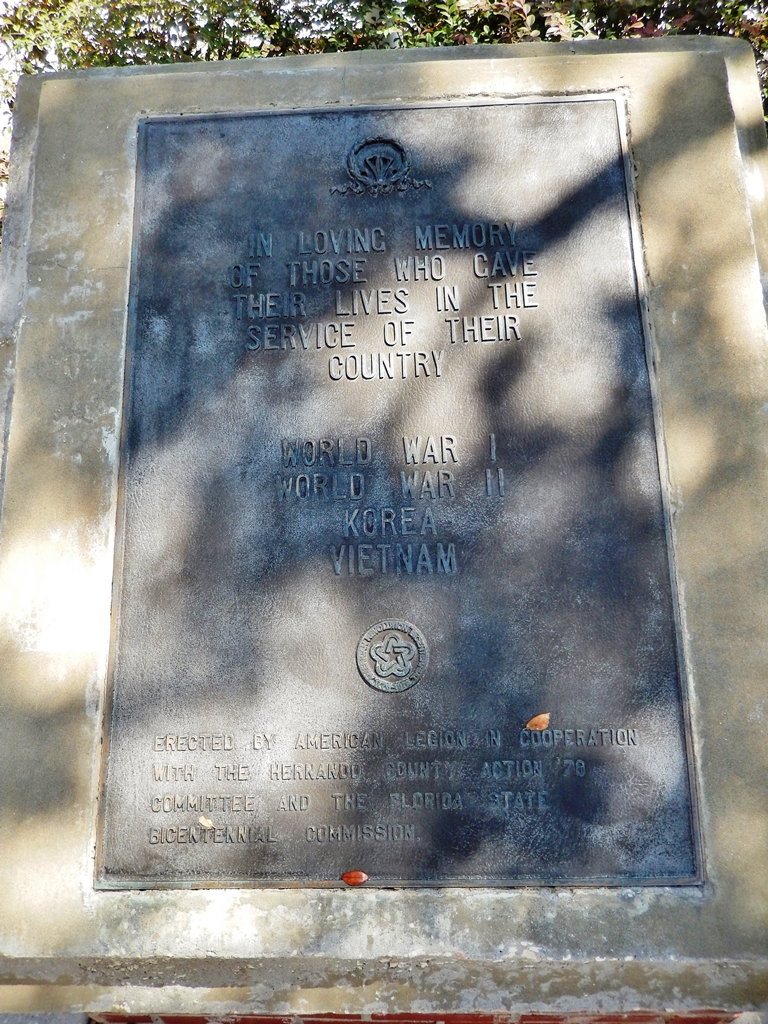 HERNANDO COUNTY WAR MEMORIAL