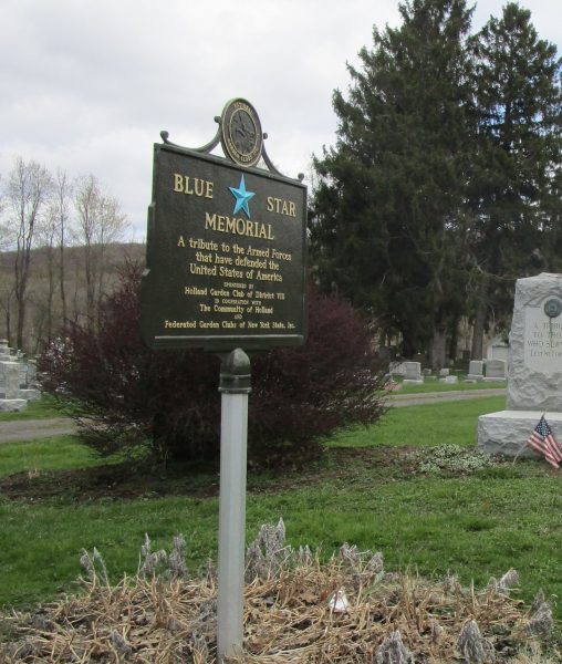 HOLLAND BLUE STAR MEMORIAL MARKER