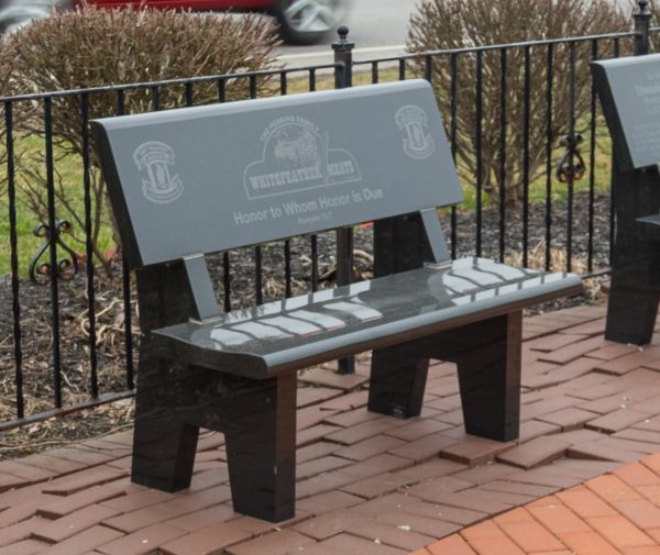 HONOR TO WHOM HONOR IS DUE MEMORIAL BENCH