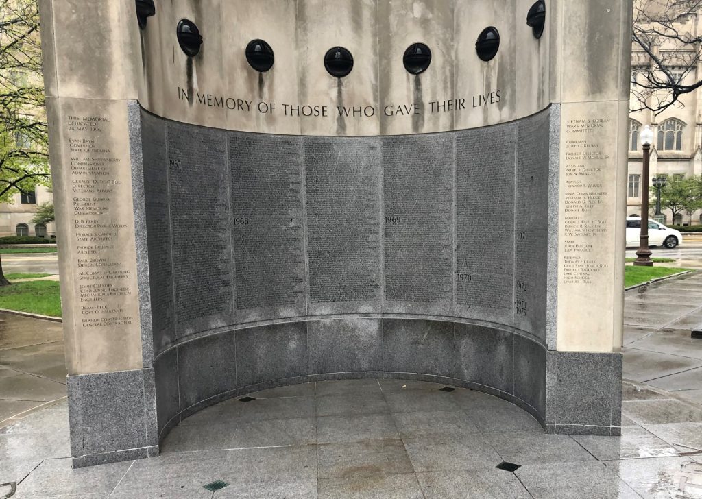INDIANA VIETNAM AND KOREAN WARS MEMORIAL