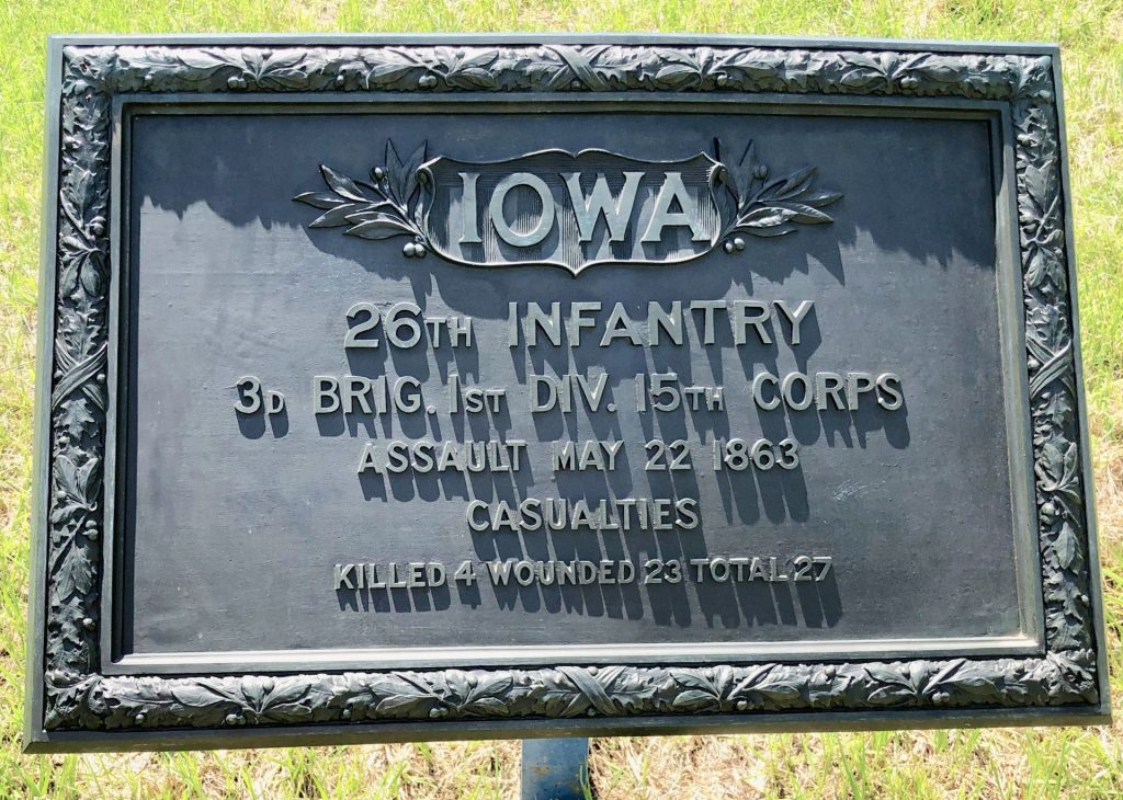 IOWA 26TH INFANTRY WAR MEMORIAL PLAQUE