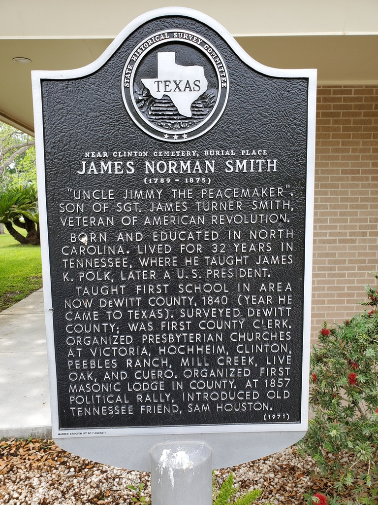 JAMES NORMAN SMITH MEMORIAL MARKER