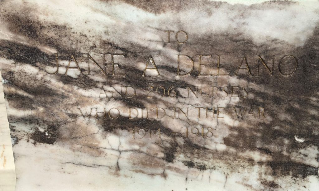 JANE DELANO WAR MEMORIAL STONE