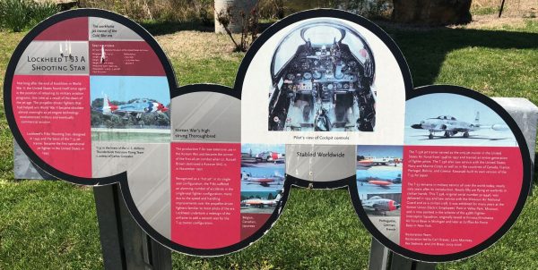 LOCKHEED T-33 A SHOOTING STAR MEMORIAL AIRCRAFT PLAQUE