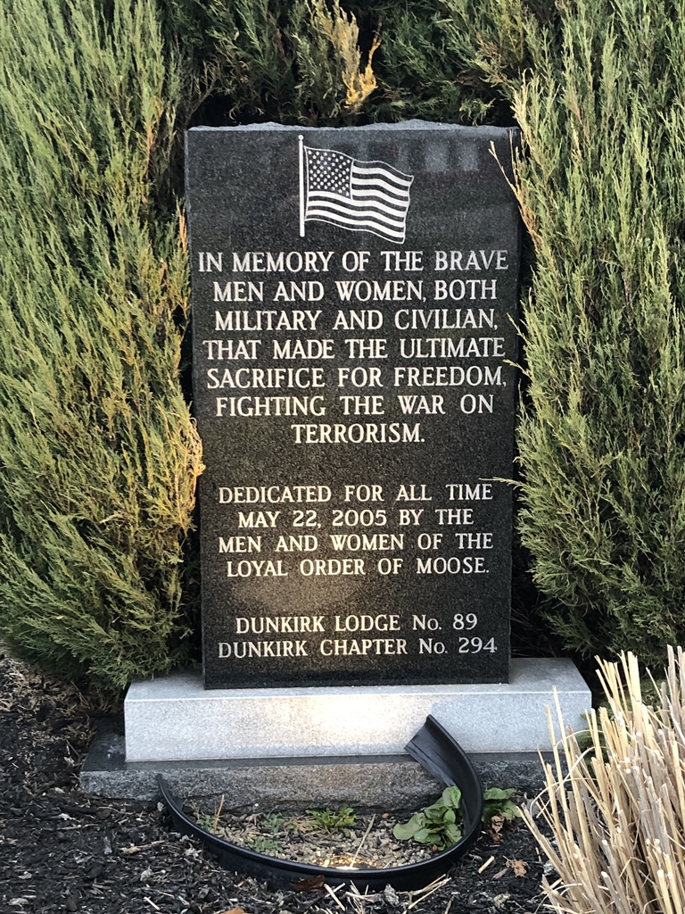 LOYAL ORDER OF MOOSE WAR ON TERRORISM MEMORIAL