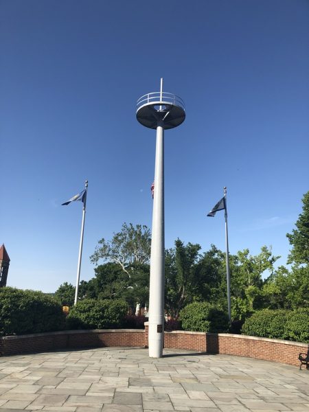 MEMORIAL MAST OF THE BATTLESHIP WEST VIRGINIA