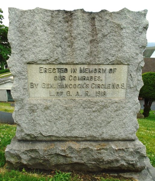 POST NO. 97 G.A.R. WAR MEMORIAL DEDICATION STONE