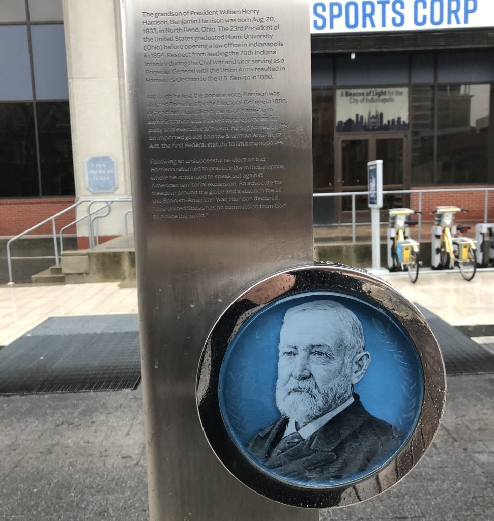 PRESIDENT BENJAMIN HARRISON MEMORIAL SHAFT