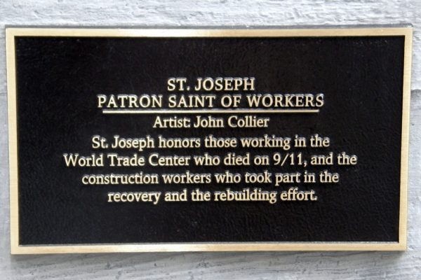 ST. JOSEPH 9/11 MEMORIAL PLAQUE