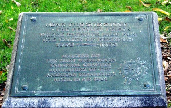 THE PROVOST PRISON REVOLUTIONARY WAR MEMORIAL