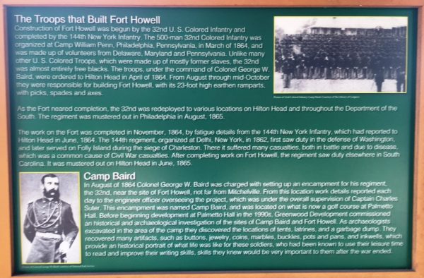 THE TROOPS THAT BUILT FORT HOWELL WAR MEMORIAL PLAQUE