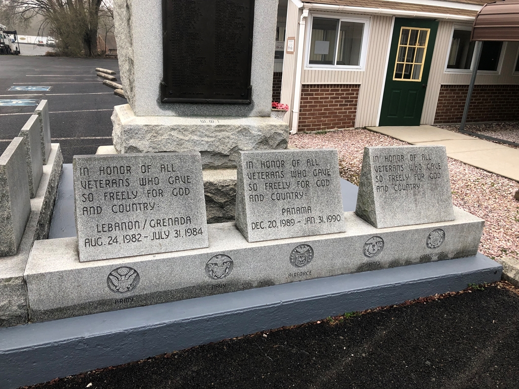 THE WILLIAMSPORT DISTRICT HONOR ROLL MEMORIAL STONES B