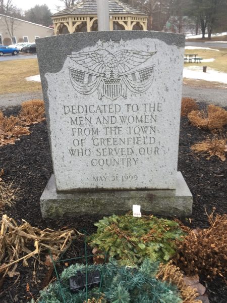 TOWN OF GREENFIELD VETERANS MEMORIAL