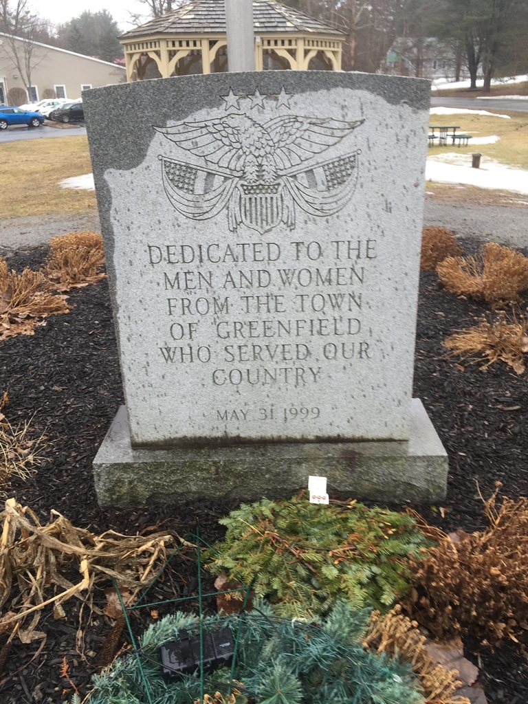 TOWN OF GREENFIELD VETERANS MEMORIAL