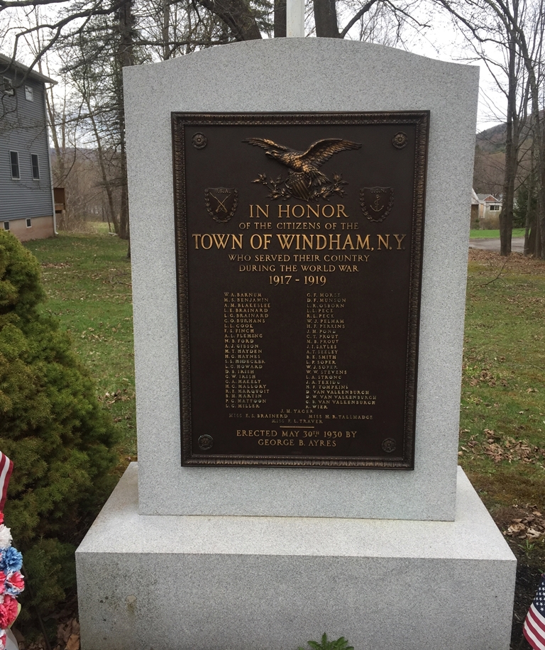 TOWN OF WINDHAM WORLD WAR MEMORIAL