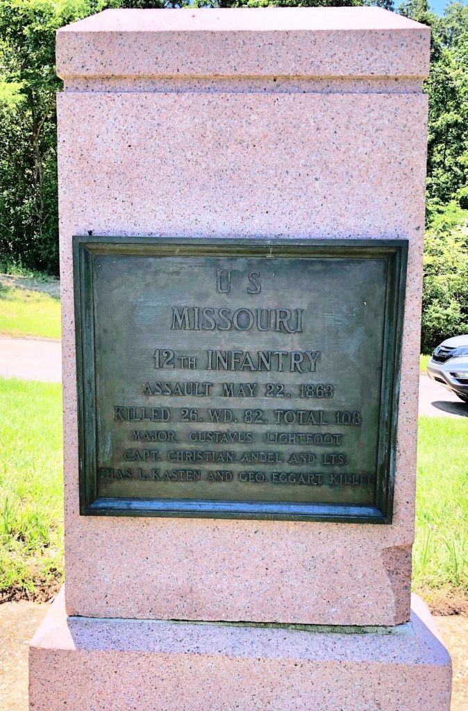 U S MISSOURI 12TH INFANTRY WAR MEMORIAL