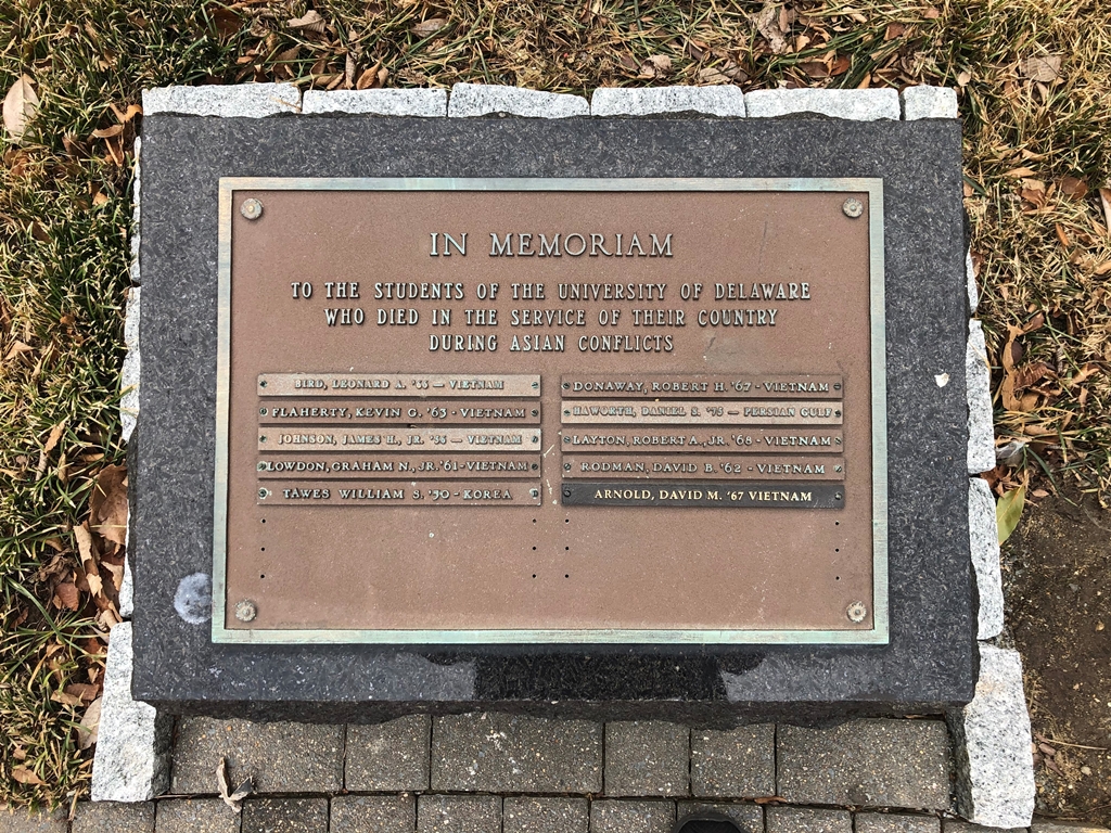 UNIVERSITY OF DELAWARE ASIAN CONFLICTS MEMORIAL