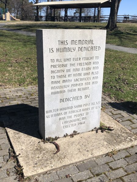 V.F.W. POST NO. 327 VETERANS MEMORIAL
