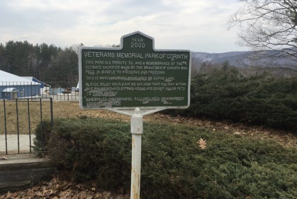 VETERANS MEMORIAL PARK OF CORINTH MARKER