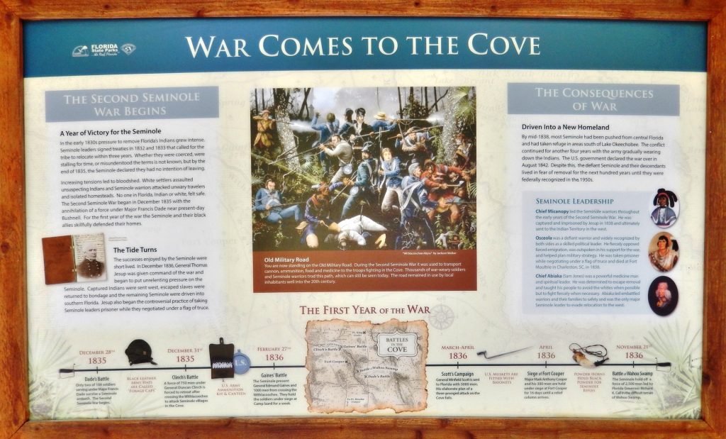 WAR COMES TO THE COVE MEMORIAL PANEL