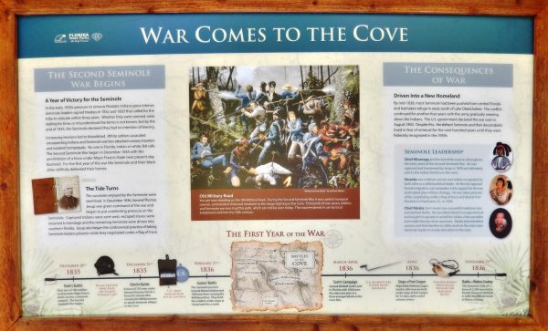 WAR COMES TO THE COVE MEMORIAL PANEL