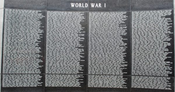 WEST VIRGINIA WORLD WAR I MEMORIAL WALL