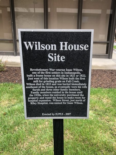 WILSON HOUSE SITE MEMORIAL PLAQUE