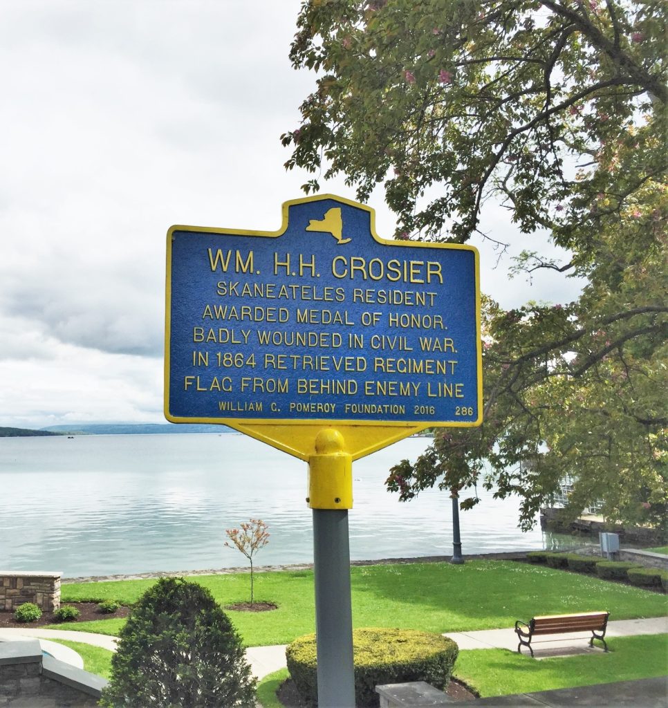 WM. H.H. CROSIER MEDAL OF HONOR MEMORIAL MARKER
