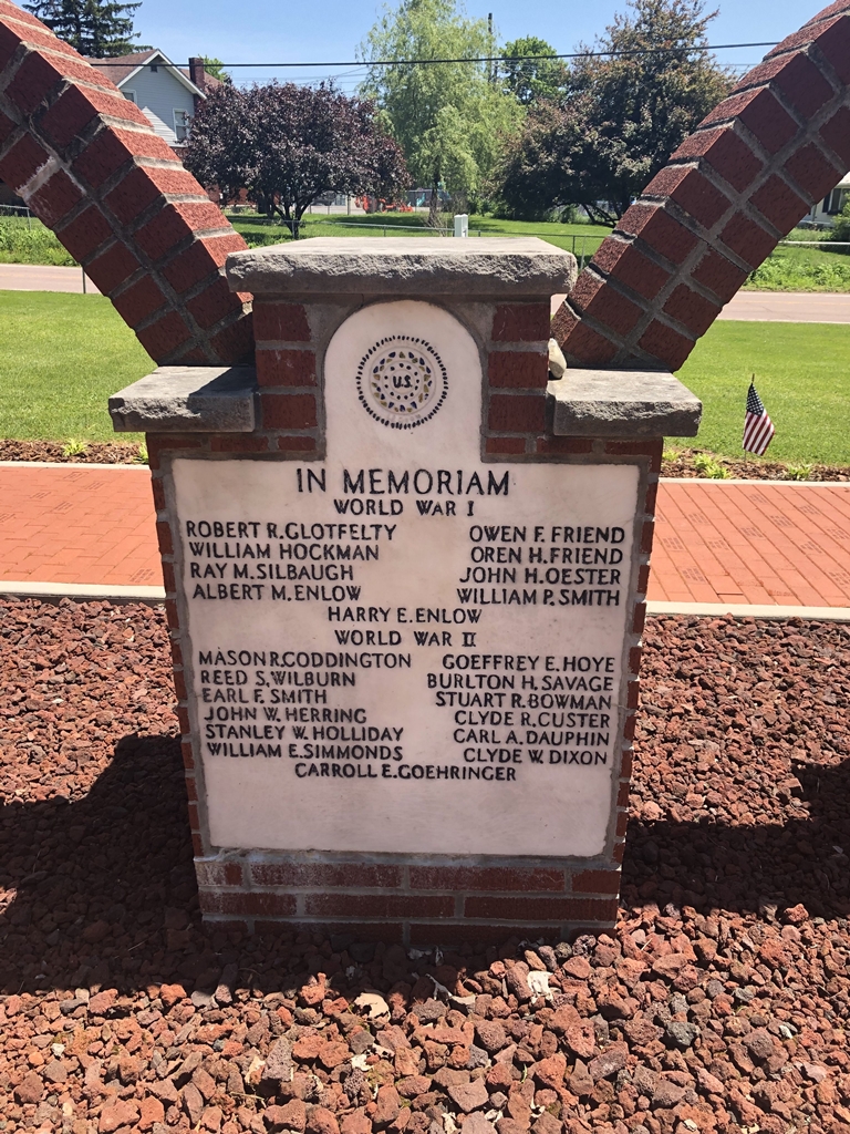 ACCIDENT MD IN MEMORIAM WAR MEMORIAL HONOR ROLL STONE