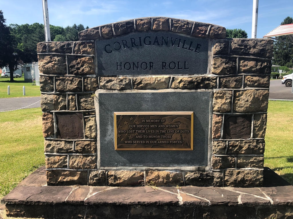 CORRIGANVILLE HONOR ROLL MEMORIAL