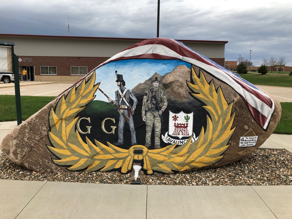 DUBUQUE COUNTY FREEDOM ROCK VETERANS MEMORIAL SIDE B